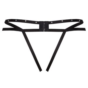 Livco Corsetti Fashion Nomade Tanga met open kruis zwart L/XL Livco Corsetti Fashion Nomade Tanga met open kruis zwart L/XL - Afbeelding 4