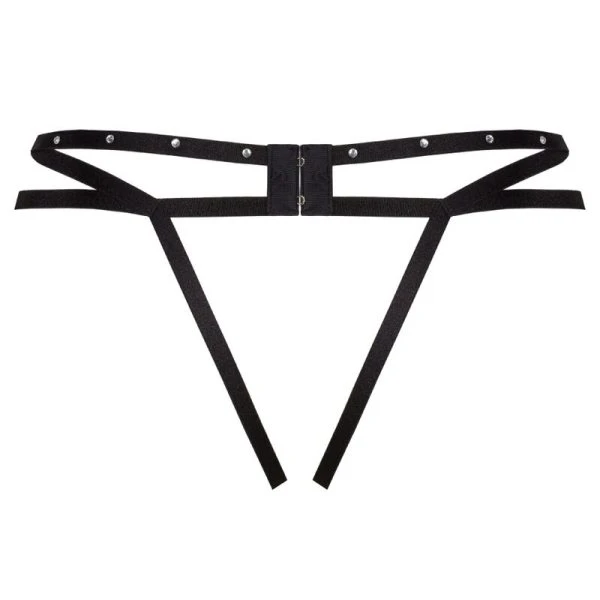 Livco Corsetti Fashion Nomade Tanga met open kruis zwart L/XL