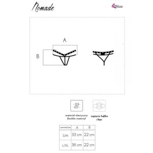 Livco Corsetti Fashion Nomade Tanga met open kruis zwart L/XL Livco Corsetti Fashion Nomade Tanga met open kruis zwart L/XL - Afbeelding 7