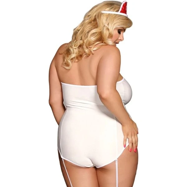 Subblime Sexy Krankenschwester-Kostüm Teddy L/XL