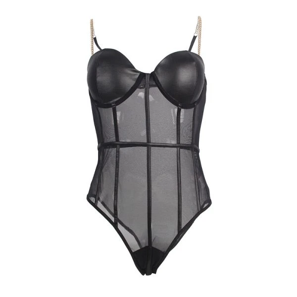 Subblime Body met ketting-bretels en beugels S/M Subblime Body met ketting-bretels en beugels S/M