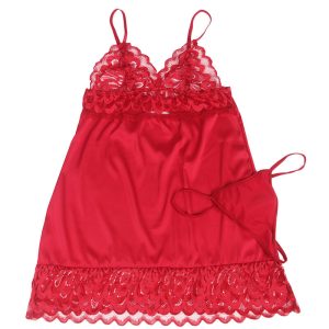Subblime Babydoll met rood kant S/M Subblime Babydoll met rood kant S/M - Afbeelding 6