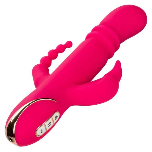 Calexotics Rabbit-Vibrator met verwarming en clitorisstimulator Roze Calexotics Rabbit-Vibrator met verwarming en clitorisstimulator Roze