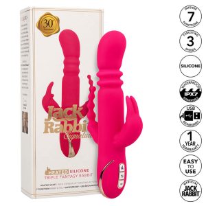 Calexotics Rabbit-Vibrator met verwarming en clitorisstimulator Roze Calexotics Rabbit-Vibrator met verwarming en clitorisstimulator Roze - Afbeelding 1