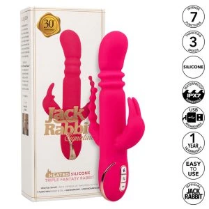 Calexotics Rabbit-Vibrator met verwarming en clitorisstimulator Roze