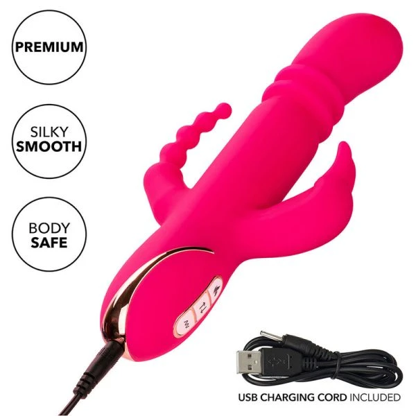 Calexotics Rabbit-Vibrator met verwarming en clitorisstimulator Roze Calexotics Rabbit-Vibrator met verwarming en clitorisstimulator Roze