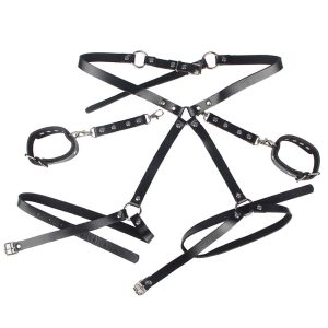 Subblime Handschellen mit Bondage-Gürtel Schwarz Subblime Handschellen mit Bondage-Gürtel Schwarz – Bild 4