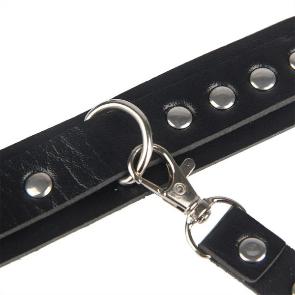 Subblime Handschellen mit Bondage-Gürtel Schwarz