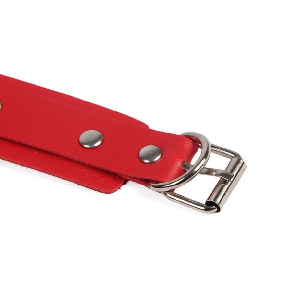 Subblime Handschellen mit Bondage-Gürtel rot One Size