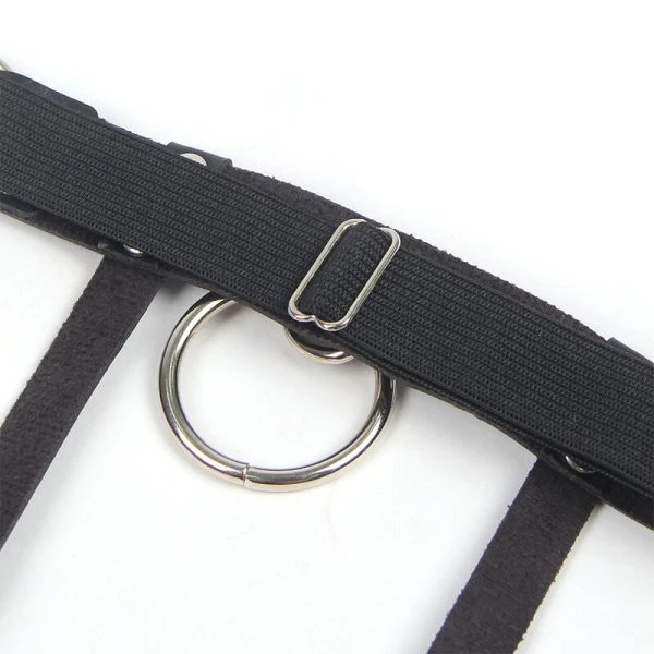 Subblime Verstellbare Punk-Strumpfhose aus Leder Schwarz