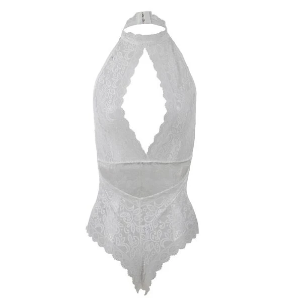 Subblime Kanten-Bodysuit in Wit L/XL
