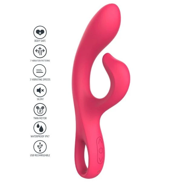 Xocoon G-Punt-Vibrator Endless Orgasm met Clitorisstimulator, Roze