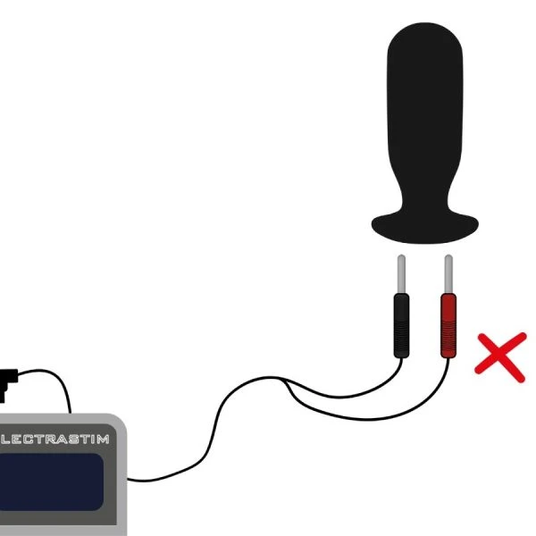 Electrastim 90-graden stimulatorkabel, 1,2 meter, 2 mm aansluiting Electrastim 90-graden stimulatorkabel, 1,2 meter, 2 mm aansluiting