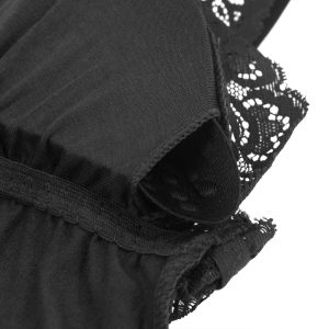 Subblime schwarzer Spitzen-Teddy mit Blumendetail S/M Subblime schwarzer Spitzen-Teddy mit Blumendetail S/M – Bild 14