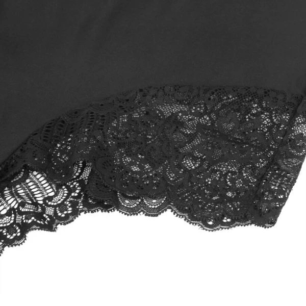 Subblime kantenteddy met bloemdetail L/XL zwart