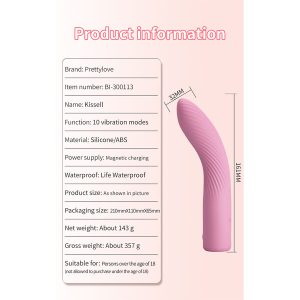 Pretty Love Kisell G-Punt Vibrator met lichteffect, roze Pretty Love Kisell G-Punt Vibrator met lichteffect, roze - Afbeelding 10