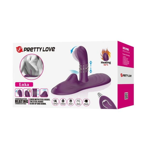 Pretty Love Sitzvibrator Luka mit Wärmeeffekt und Fernbedienung
