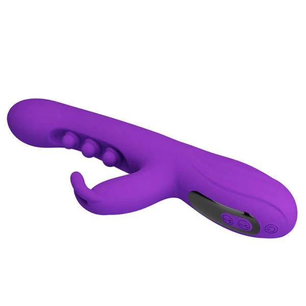 Pretty Love Sabien Rabbit Vibrator mit Klopfstimulation und LED-Display, lila
