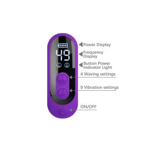 Pretty Love Sabien Rabbit Vibrator mit Klopfstimulation und LED-Display, lila – Bild 9