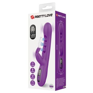 Pretty Love Sabien Rabbit Vibrator mit Klopfstimulation und LED-Display, lila – Bild 11