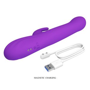 Pretty Love Sabien Rabbit Vibrator mit Klopfstimulation und LED-Display, lila – Bild 10