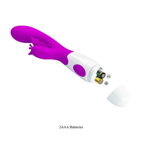 Pretty Love Butterfly Kiss Hasenvibrator mit 30 Funktionen Lila