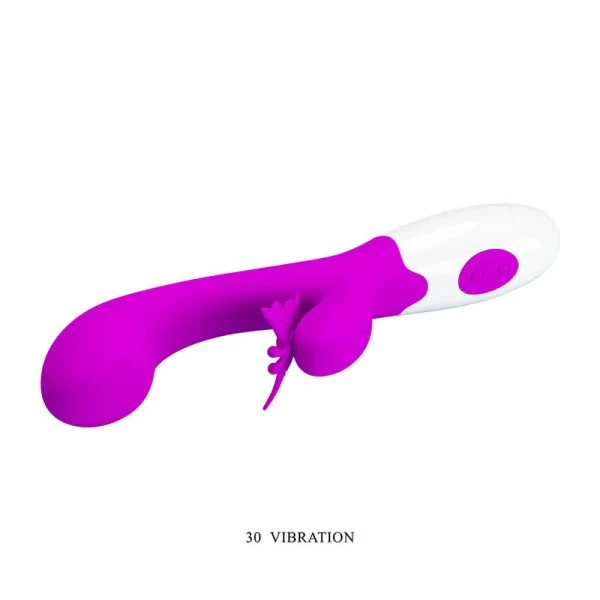 Pretty Love Butterfly Kiss Hasenvibrator mit 30 Funktionen Lila