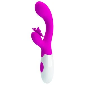 Pretty Love Butterfly Kiss Hazenvibrator met 30 functies Paars