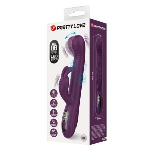 Pretty Love Multifunctionele konijnenvibrator met oscillatie- en percussiefunctie, Paars Pretty Love Multifunctionele konijnenvibrator met oscillatie- en percussiefunctie, Paars - Afbeelding 7