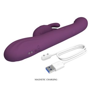 Pretty Love Multifunctionele konijnenvibrator met oscillatie- en percussiefunctie, Paars Pretty Love Multifunctionele konijnenvibrator met oscillatie- en percussiefunctie, Paars - Afbeelding 5