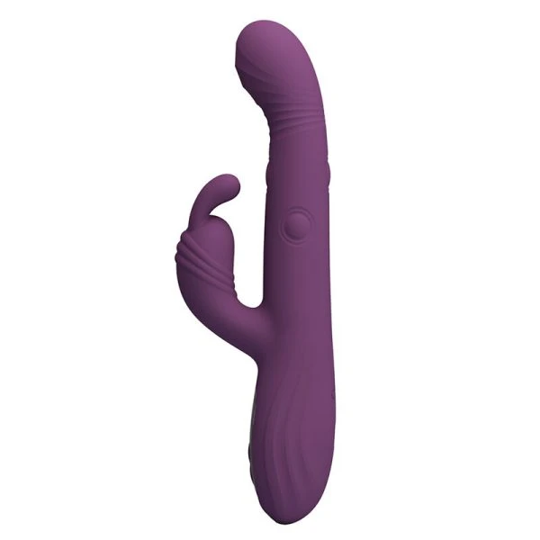 Pretty Love Multifunctionele konijnenvibrator met oscillatie- en percussiefunctie, Paars Pretty Love Multifunctionele konijnenvibrator met oscillatie- en percussiefunctie, Paars