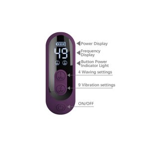 Pretty Love Multifunctionele konijnenvibrator met oscillatie- en percussiefunctie, Paars Pretty Love Multifunctionele konijnenvibrator met oscillatie- en percussiefunctie, Paars - Afbeelding 9