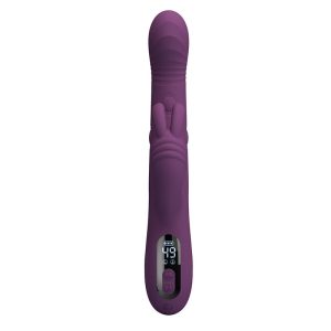 Pretty Love Multifunctionele konijnenvibrator met oscillatie- en percussiefunctie, Paars Pretty Love Multifunctionele konijnenvibrator met oscillatie- en percussiefunctie, Paars - Afbeelding 10