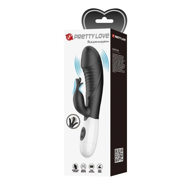 Pretty Love Rabbit-Vibrator Rasmussen 30 functies Zwart Pretty Love Rabbit-Vibrator Rasmussen 30 functies Zwart