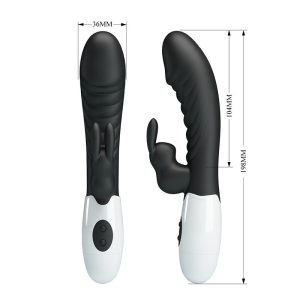 Pretty Love Naughty Bunny Vibrator met Clitorisstimulator 30 functies Zwart Pretty Love Naughty Bunny Vibrator met Clitorisstimulator 30 functies Zwart - Afbeelding 8