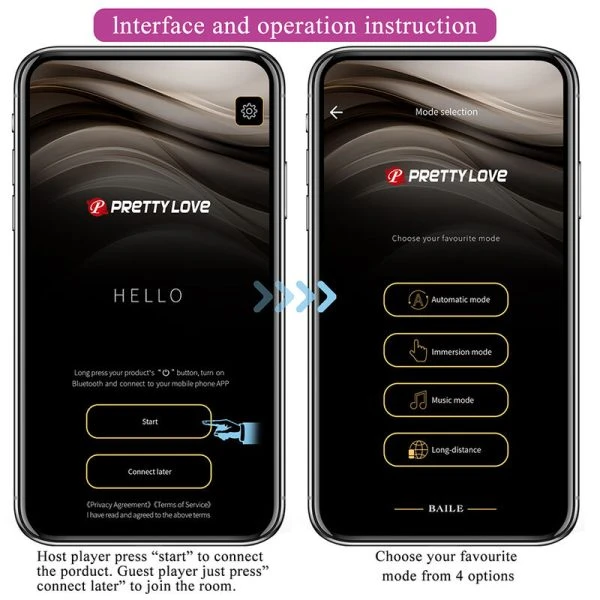 Pretty Love Klay Stoot-Ei-Vibrator met app-bediening, Paars