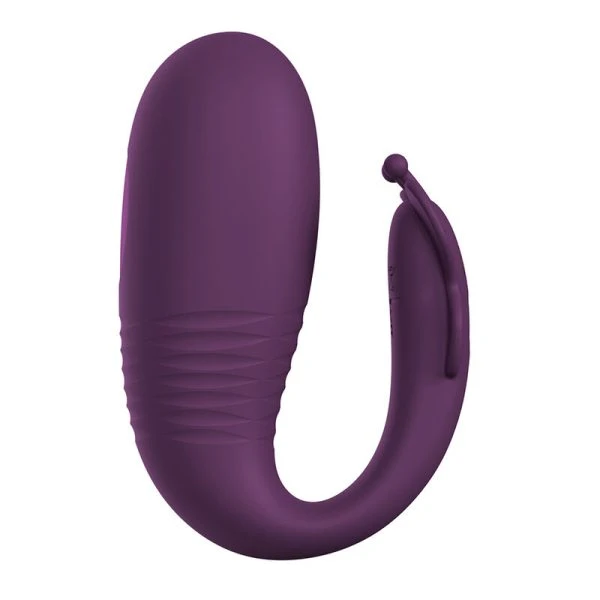 Pretty Love Klay Stoot-Ei-Vibrator met app-bediening, Paars