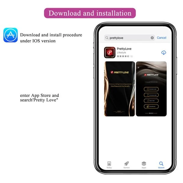 Pretty Love Klay Stoot-Ei-Vibrator met app-bediening, Paars