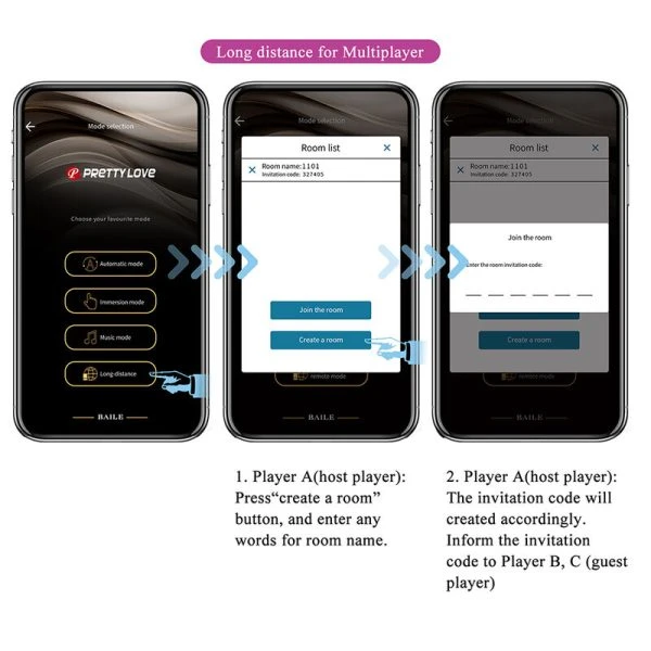 Pretty Love Klay Stoot-Ei-Vibrator met app-bediening, Paars