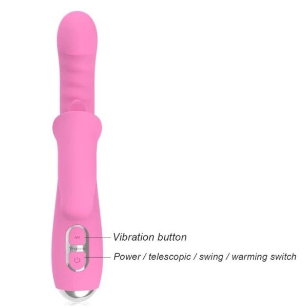 Nalone Magic Stick Rabbit Vibrator mit Klitorisreizer, rosa Nalone Magic Stick Rabbit Vibrator mit Klitorisreizer, rosa