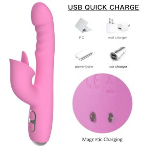 Nalone Magic Stick Rabbit Vibrator mit Klitorisreizer, rosa Nalone Magic Stick Rabbit Vibrator mit Klitorisreizer, rosa – Bild 8
