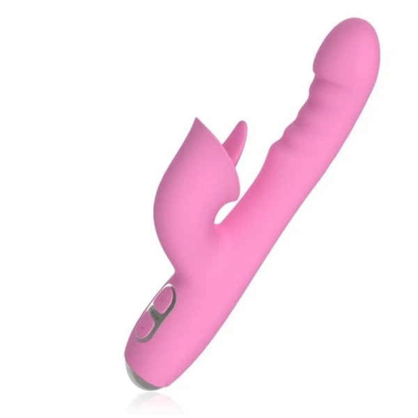 Nalone Magic Stick Rabbit Vibrator mit Klitorisreizer, rosa Nalone Magic Stick Rabbit Vibrator mit Klitorisreizer, rosa