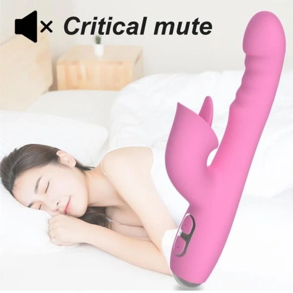 Nalone Magic Stick Rabbit Vibrator mit Klitorisreizer, rosa Nalone Magic Stick Rabbit Vibrator mit Klitorisreizer, rosa