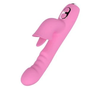 Nalone Magic Stick Rabbit Vibrator met clitorisstimulator, roze
