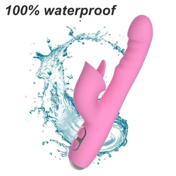 Nalone Magic Stick Rabbit Vibrator mit Klitorisreizer, rosa Nalone Magic Stick Rabbit Vibrator mit Klitorisreizer, rosa