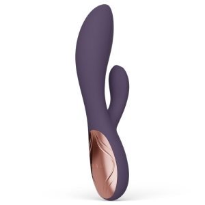 Lelo INA Thrust Rabbit Vibrator mit Stoßfunktion und Klitorisreizer, lila – Bild 2