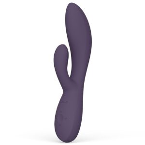 Lelo INA Thrust Rabbit Vibrator mit Stoßfunktion und Klitorisreizer, lila – Bild 4