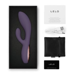 Lelo INA Thrust Rabbit Vibrator mit Stoßfunktion und Klitorisreizer, lila – Bild 11