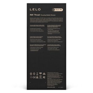 Lelo INA Thrust Rabbit Stootvibrator met clitorisstimulator, zwart Lelo INA Thrust Rabbit Stootvibrator met clitorisstimulator, zwart - Afbeelding 12