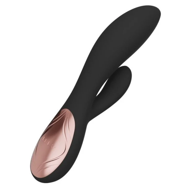 Lelo INA Thrust Rabbit Stootvibrator met clitorisstimulator, zwart